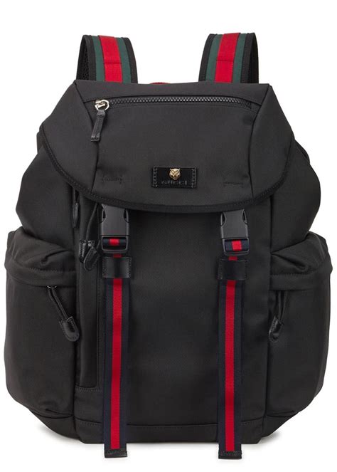 gucci black canvas backpack|custom Gucci backpack.